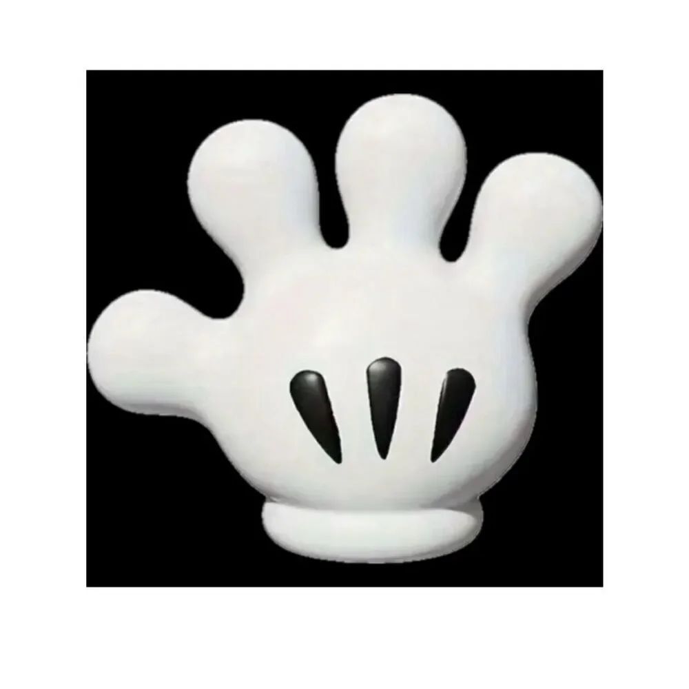NWT Mickey Mouse Black White Suction Cup Wall Globe Hand Cable toothbrush Holder